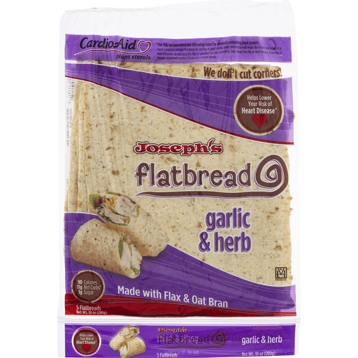 Joseph's Garlic & Herb Flatbread 10 oz Shipt