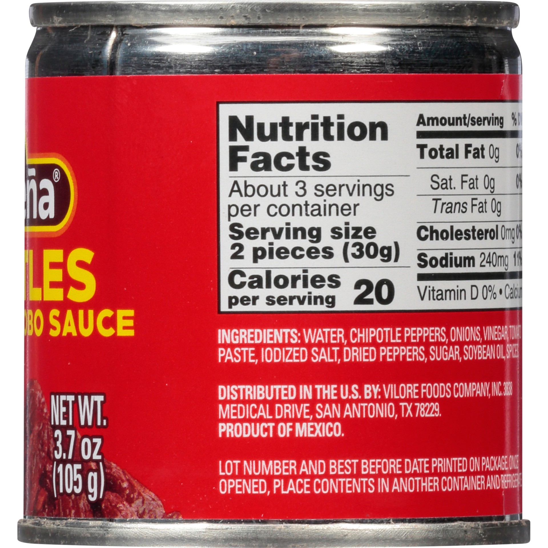 slide 3 of 5, La Costeña Chipotles Peppers in Adobo Sauce, 3.7 oz