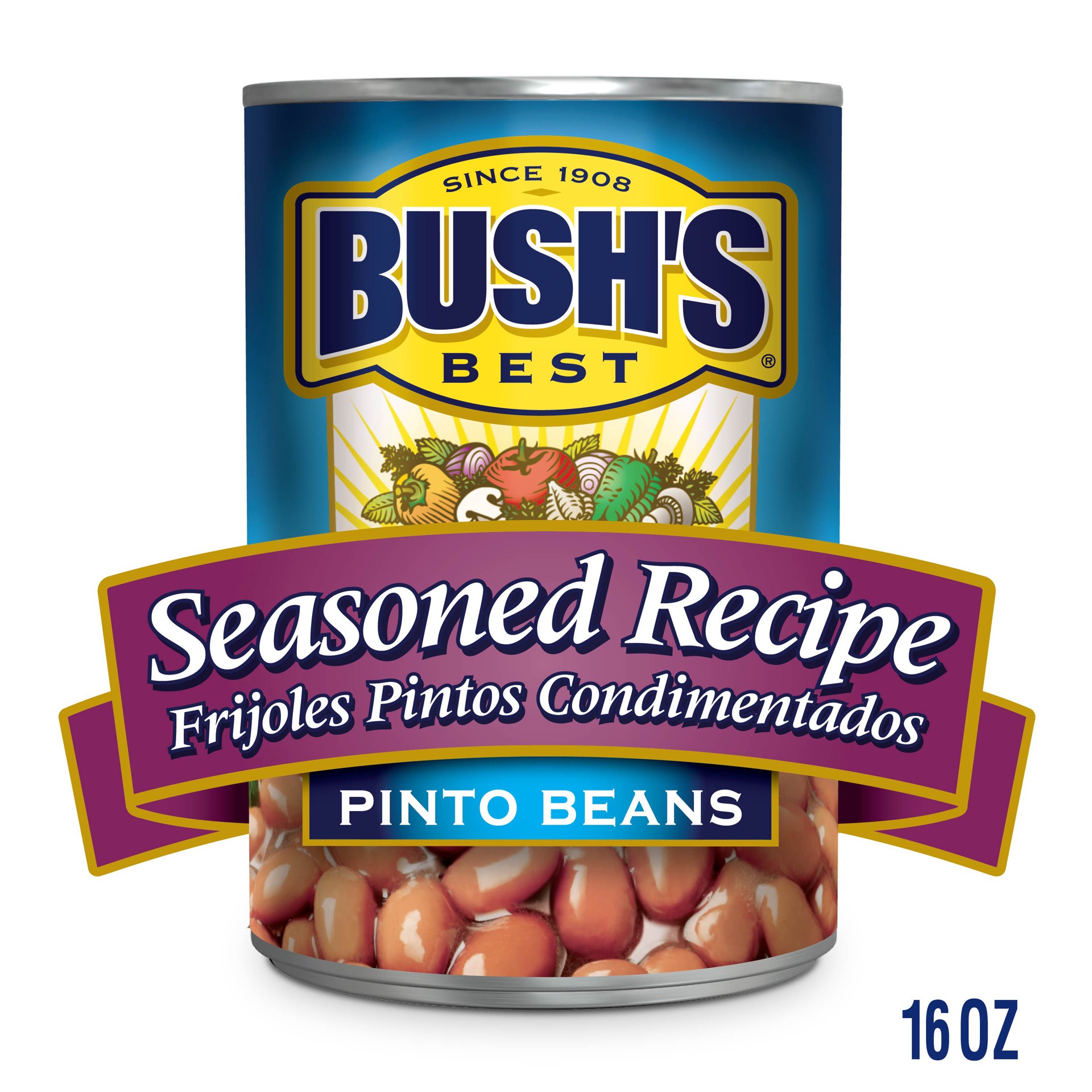 slide 4 of 5, Bush's Best Bush's Seasoned Recipe Pinto Beans 16 oz, 16 oz