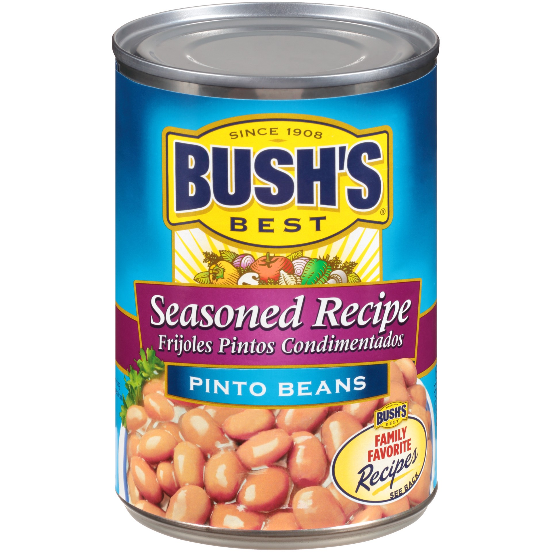 slide 5 of 5, Bush's Best Bush's Seasoned Recipe Pinto Beans 16 oz, 16 oz