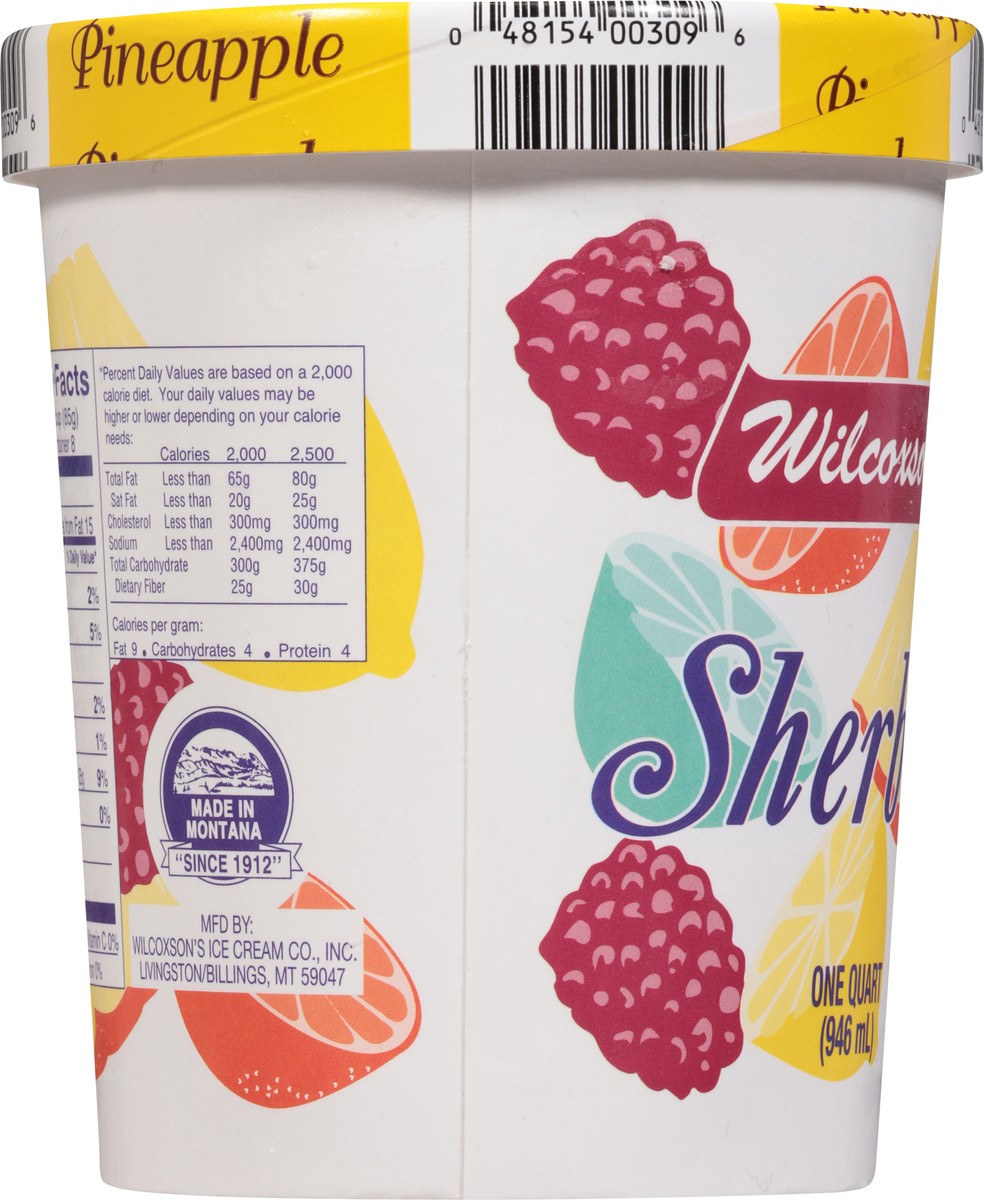 slide 11 of 15, Wilcoxson's Pineapple Sherbet 1 qt, 1 qt