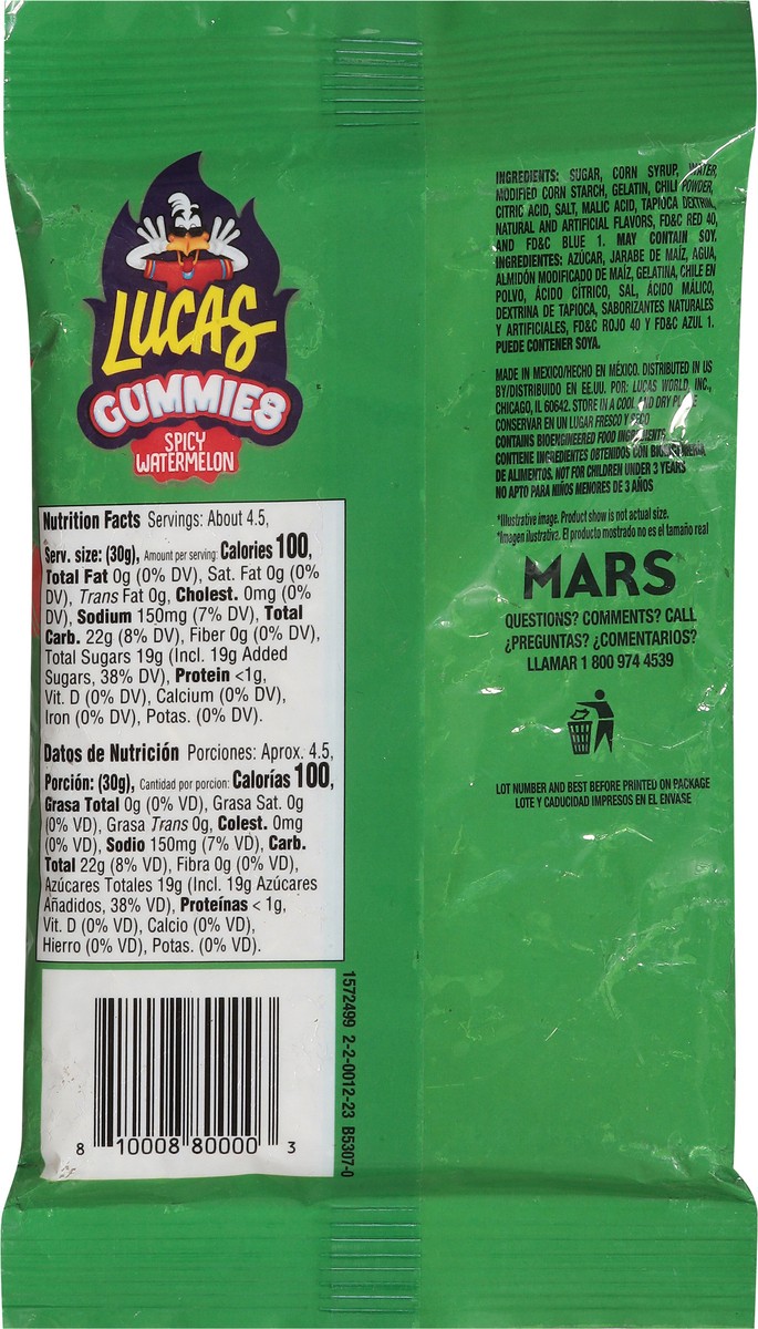 slide 2 of 14, Gummies Watermelon Peg Bag, 4.58 oz