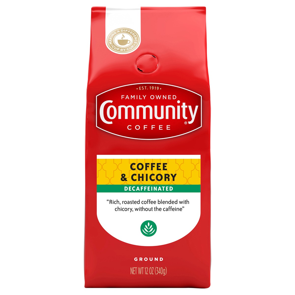 slide 1 of 12, Community Coffee Coffee & Chicory, 12 oz