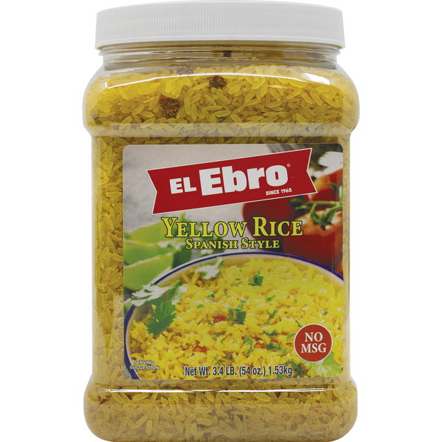 slide 1 of 1, GROCERY-DSD Ebro Spanish Yellow Rice Jar, 54 oz