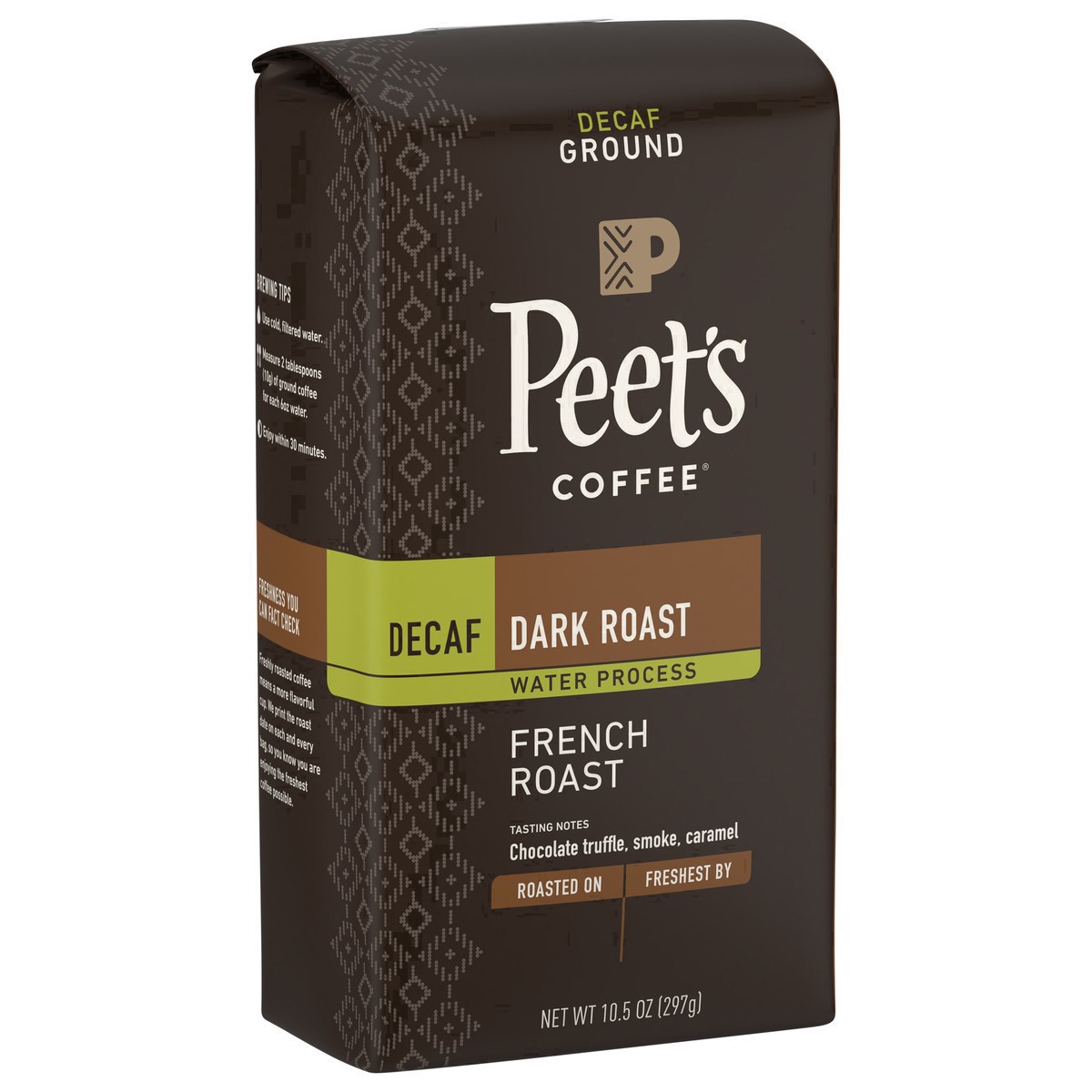 slide 8 of 27, Peet's Coffee Ground Decaf Dark Roast French Roast Coffee - 10.5 oz, 10.5 oz