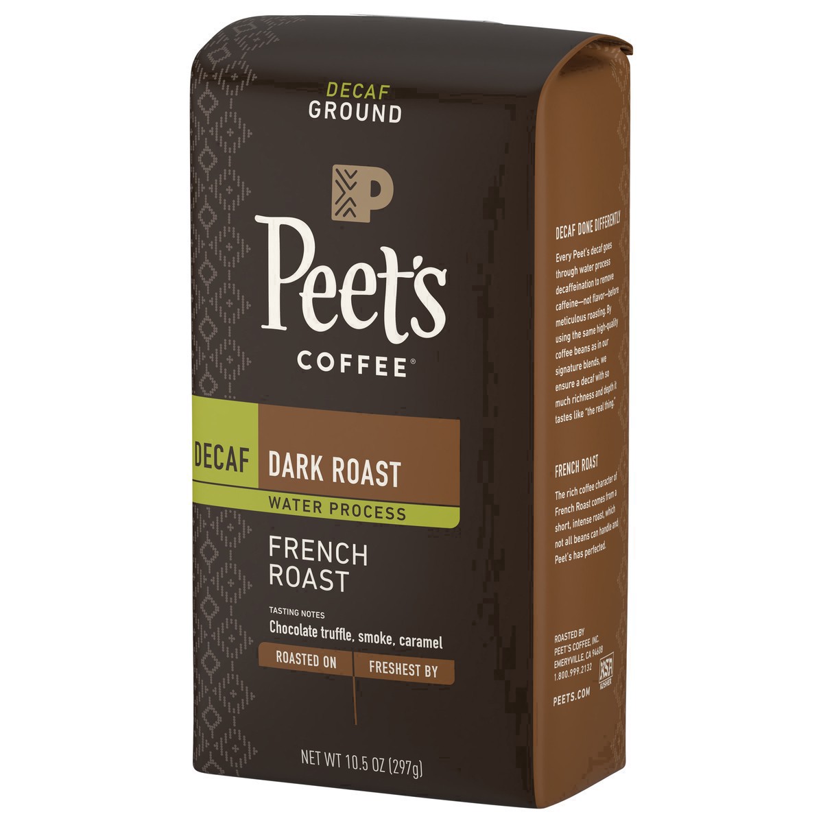 slide 17 of 27, Peet's Coffee Ground Decaf Dark Roast French Roast Coffee - 10.5 oz, 10.5 oz