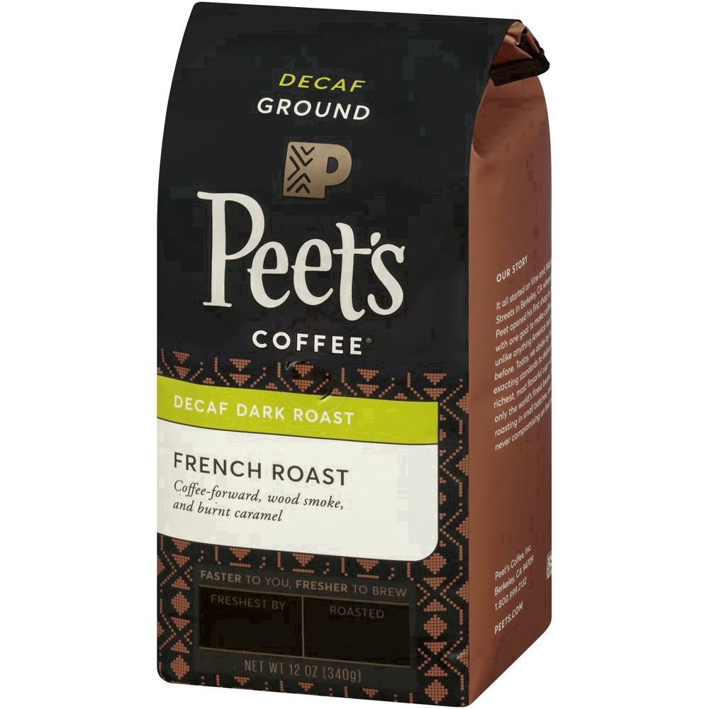 slide 5 of 27, Peet's Coffee Ground Decaf Dark Roast French Roast Coffee - 10.5 oz, 10.5 oz