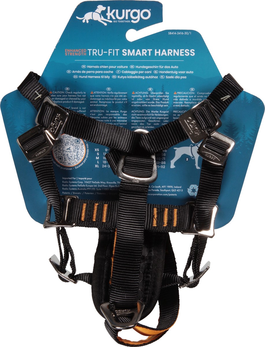 slide 6 of 11, Kurgo Black Harness 1 ea, 1 ct