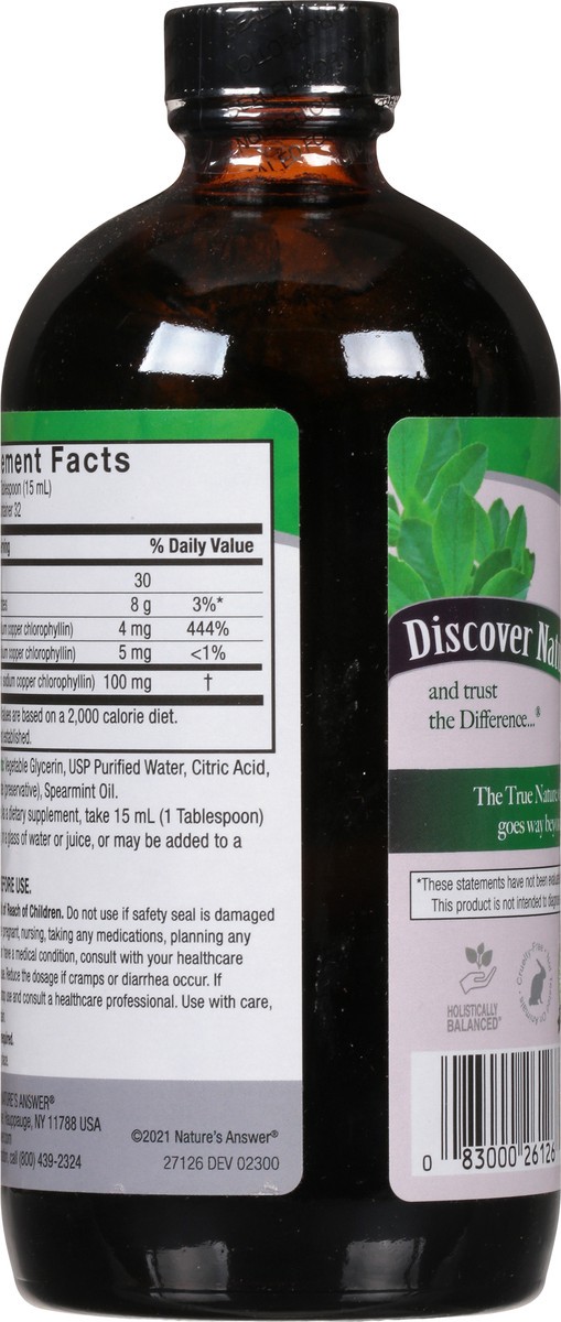 slide 4 of 9, Nature's Answer 100 mg Chlorophyll 16 fl oz, 16 fl oz