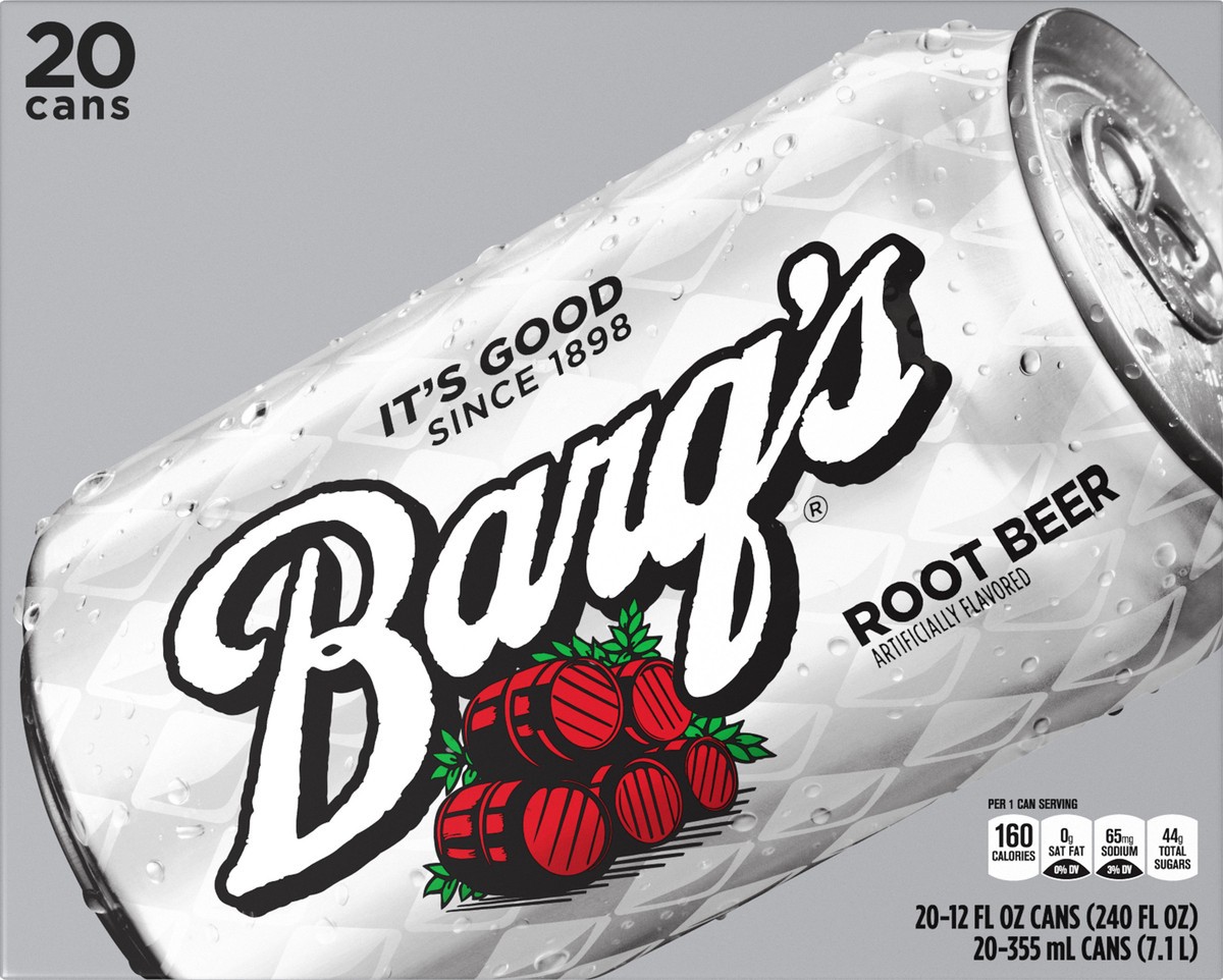 slide 1 of 8, Barq's Root Beer - 20 ct, 20 ct; 12 fl oz