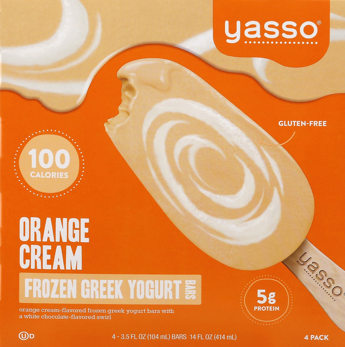 slide 9 of 10, Yasso Orange Cream Frozen Greek Yogurt Bars, 4 ct; 3.5 fl oz