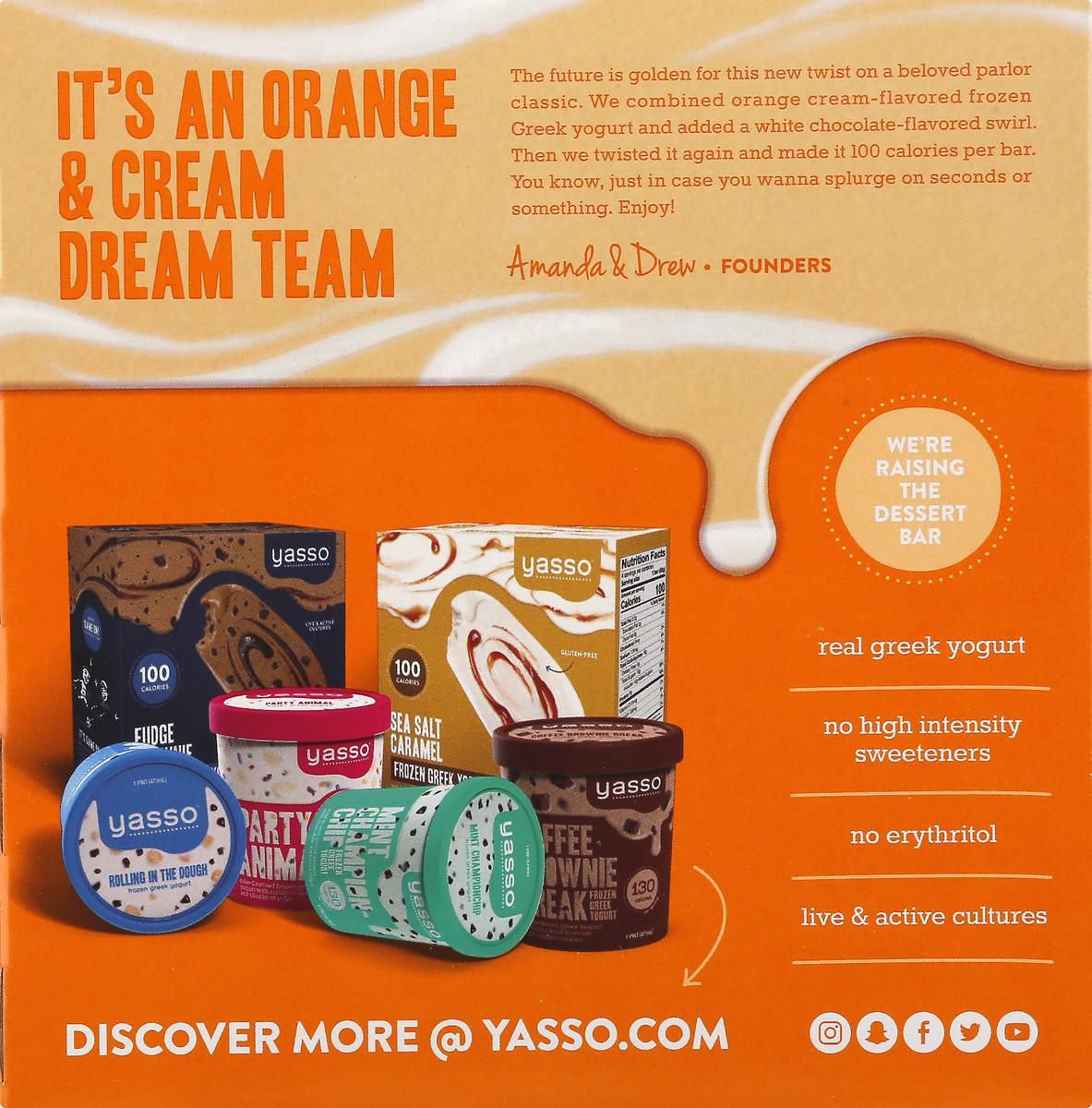 slide 10 of 10, Yasso Orange Cream Frozen Greek Yogurt Bars, 4 ct; 3.5 fl oz