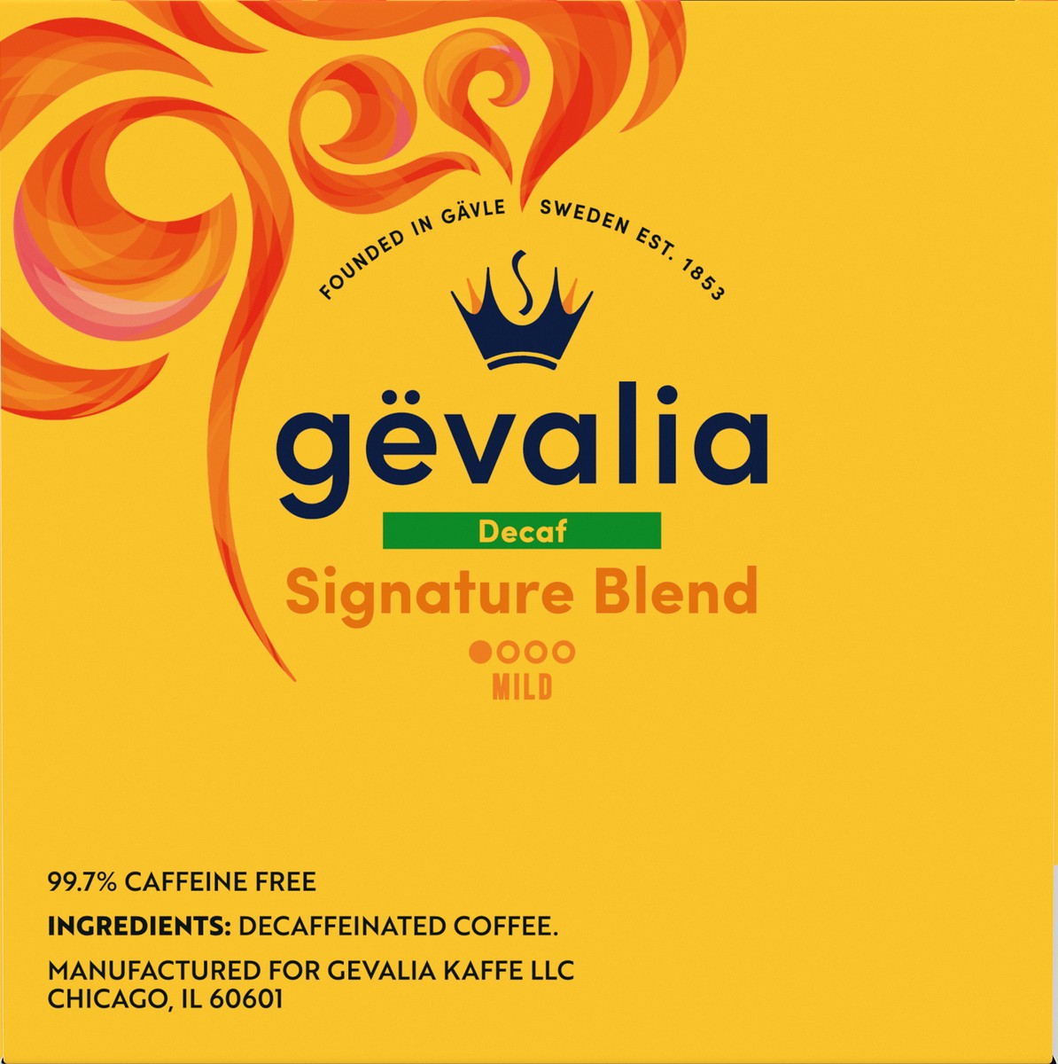 slide 7 of 9, Gevalia Signature Blend Decaf Mild Light Roast K-Cup Coffee Pods, 12 ct Box, 12 ct