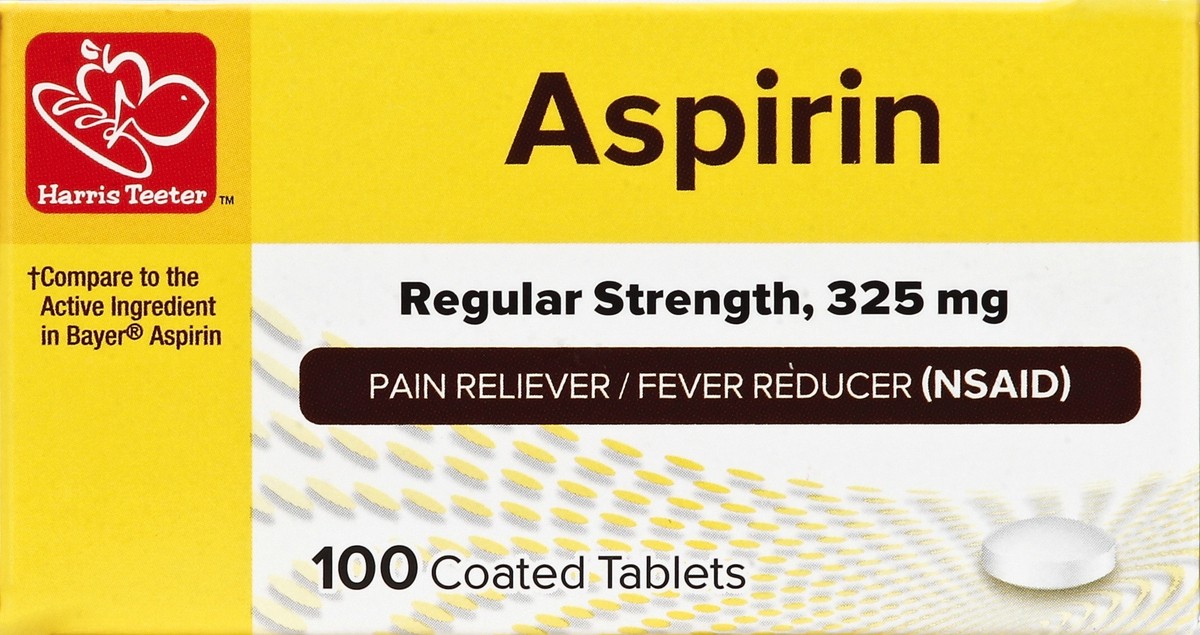 slide 3 of 4, Harris Teeter Coated Aspirin, 100 ct