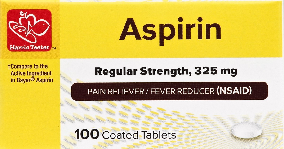 slide 2 of 4, Harris Teeter Coated Aspirin, 100 ct