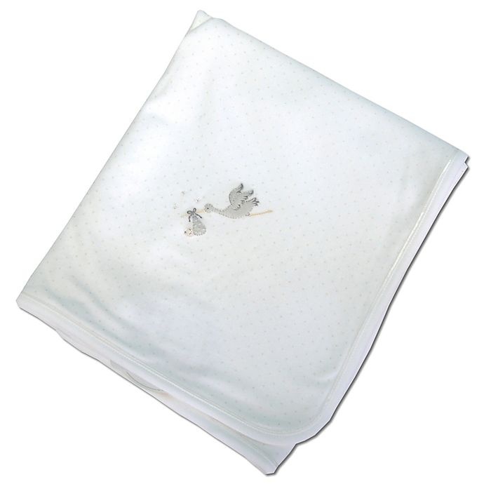 slide 1 of 1, Magnolia Baby Worth the Wait Stork Blanket - White, 1 ct