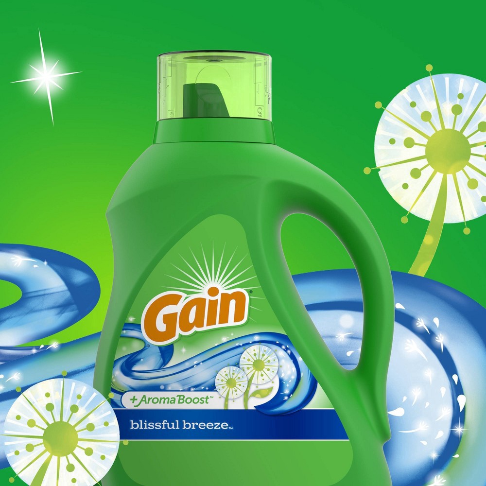 slide 14 of 15, Gain + Aroma Boost Blissful Breeze Detergent 3.54 lt, 3.54 l