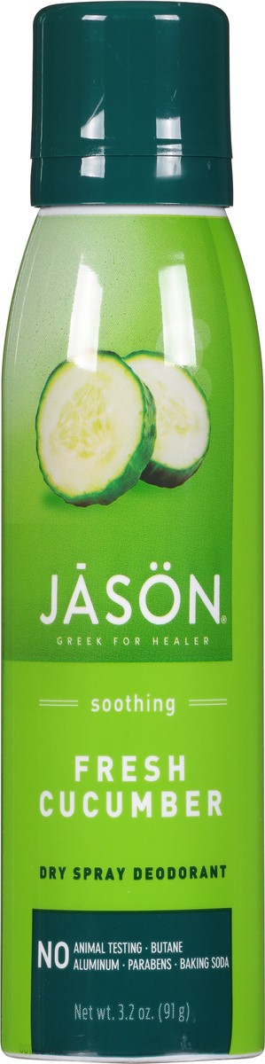 slide 4 of 7, Jason Soothing Dry Spray Fresh Cucumber Deodorant 3.2 oz, 3.2 oz