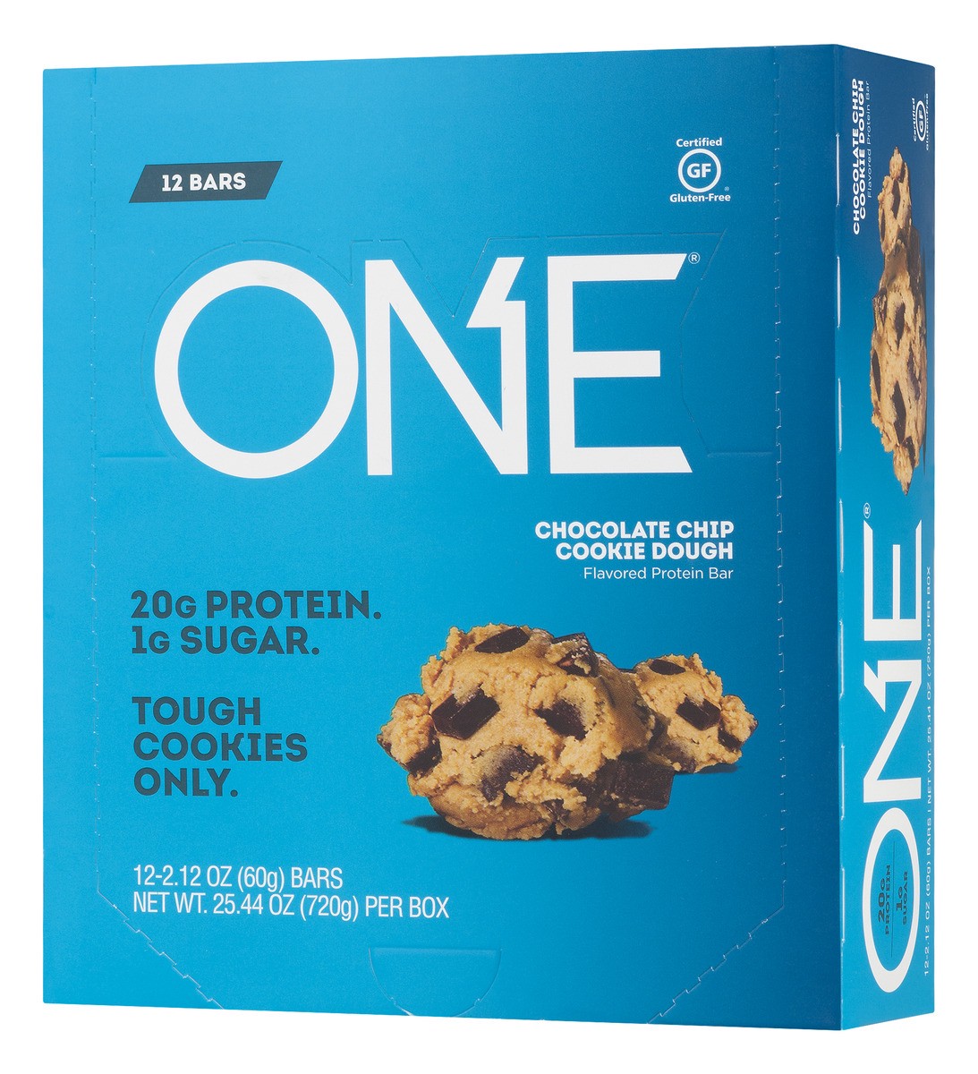 slide 2 of 11, One Chocolate Chip Cookie Dough Flavored Protein Bar 12 - 2.12 oz Bars, 12 ct