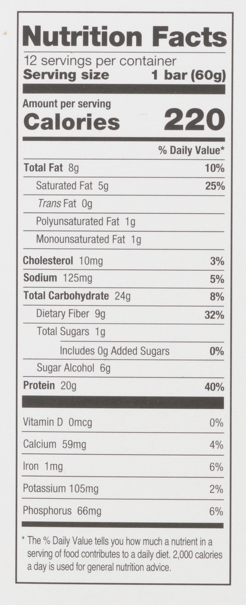 slide 4 of 11, One Chocolate Chip Cookie Dough Flavored Protein Bar 12 - 2.12 oz Bars, 12 ct