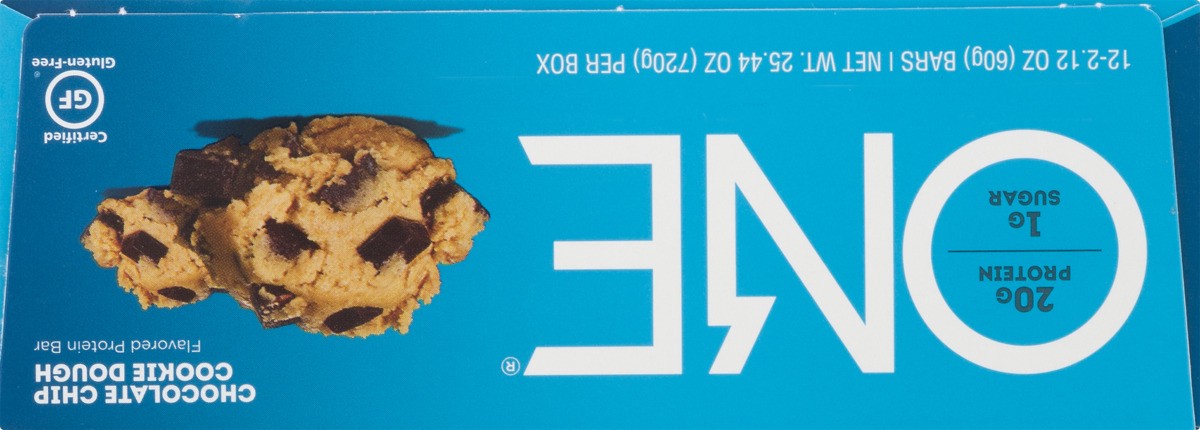 slide 10 of 11, One Chocolate Chip Cookie Dough Flavored Protein Bar 12 - 2.12 oz Bars, 12 ct