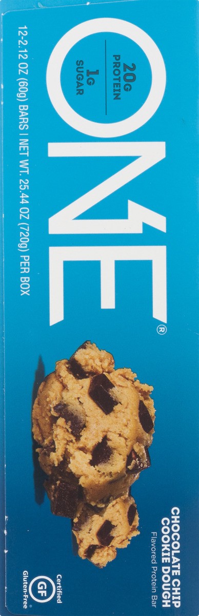 slide 6 of 11, One Chocolate Chip Cookie Dough Flavored Protein Bar 12 - 2.12 oz Bars, 12 ct