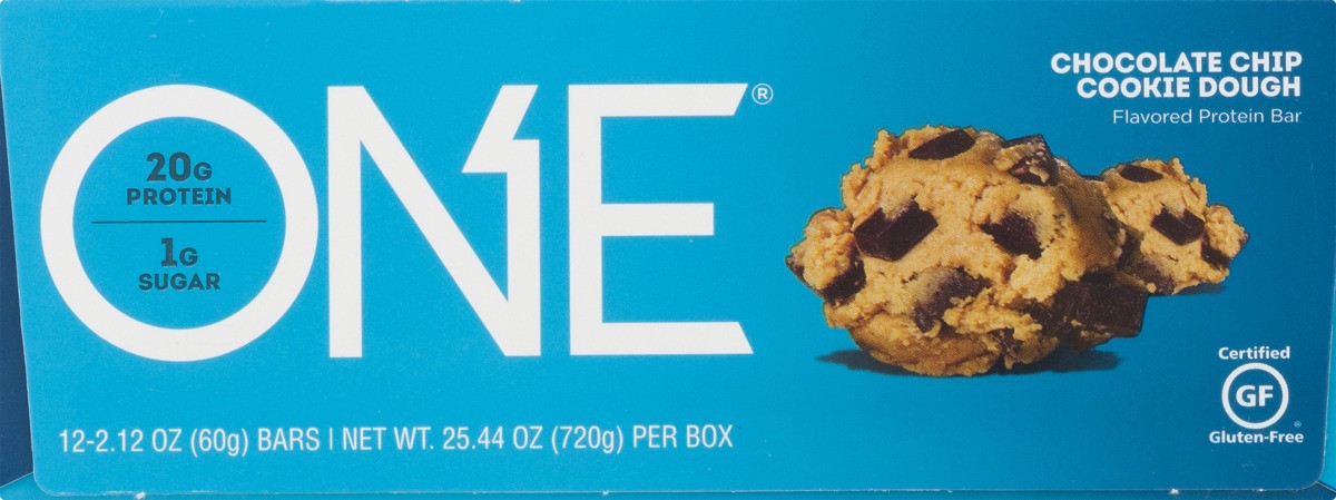 slide 11 of 11, One Chocolate Chip Cookie Dough Flavored Protein Bar 12 - 2.12 oz Bars, 12 ct