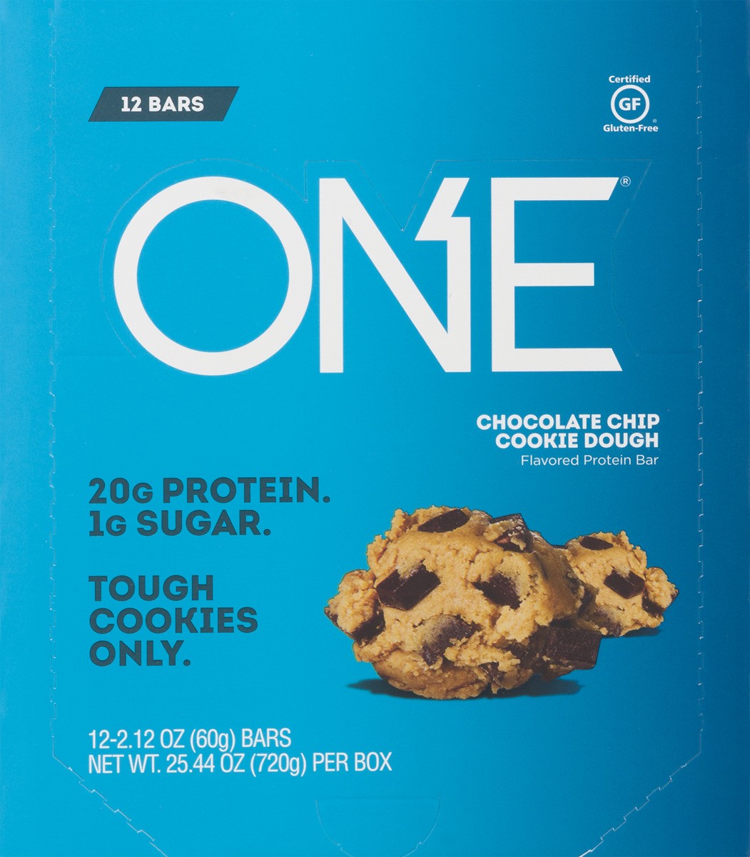 slide 8 of 11, One Chocolate Chip Cookie Dough Flavored Protein Bar 12 - 2.12 oz Bars, 12 ct