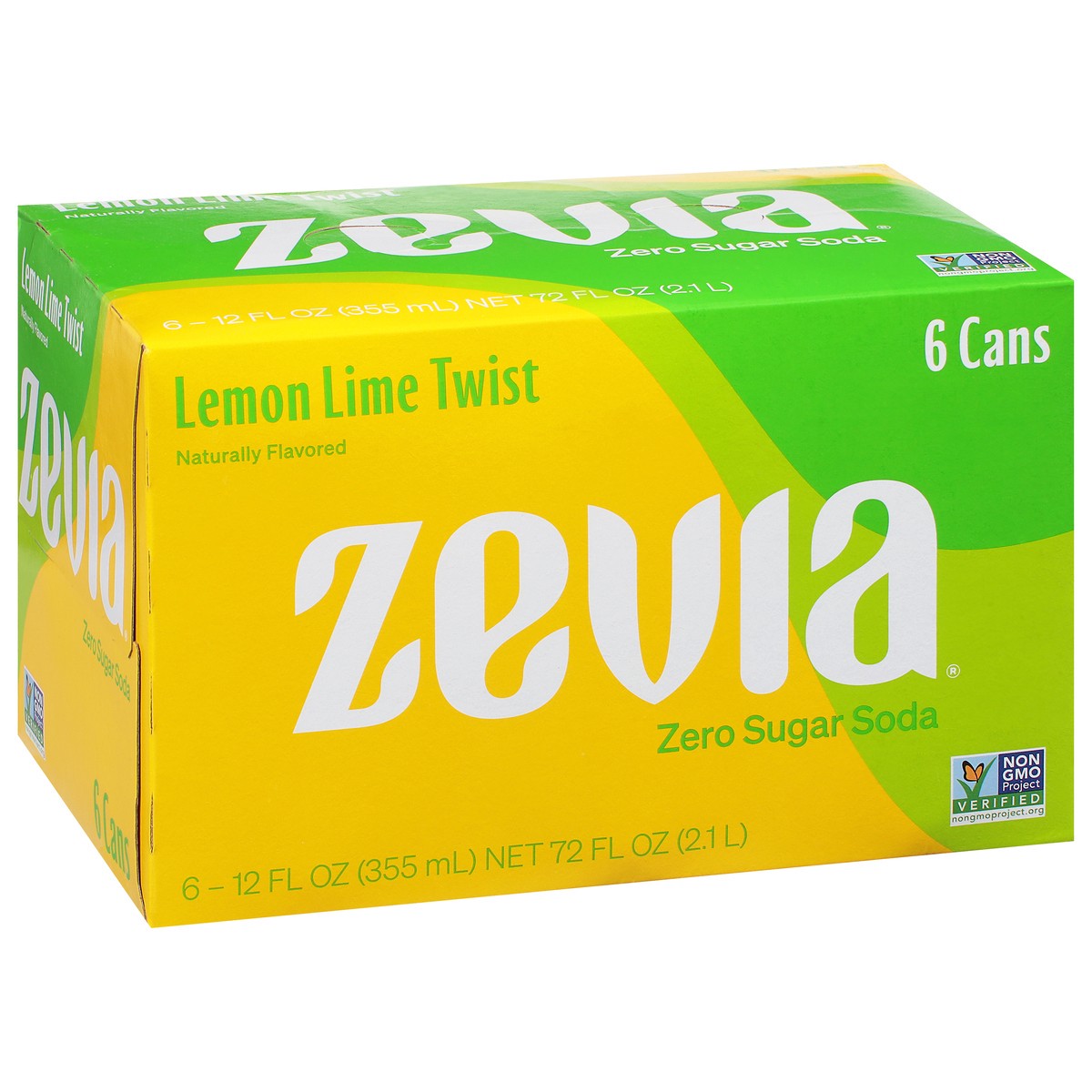 slide 2 of 9, Zevia Lemon Lime Twist Zero Calorie Soda - 72 fl oz, 72 fl oz
