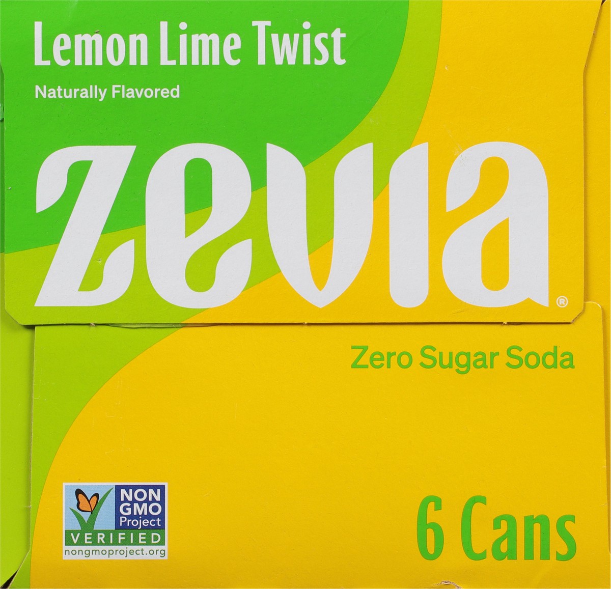 slide 7 of 9, Zevia Lemon Lime Twist Zero Calorie Soda, 72 fl oz