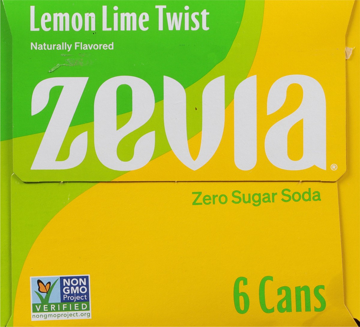 slide 8 of 9, Zevia Lemon Lime Twist Zero Calorie Soda, 72 fl oz