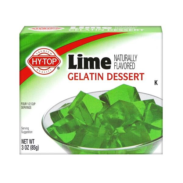 slide 1 of 1, Hy-Top Gelatin Lime, 3 oz