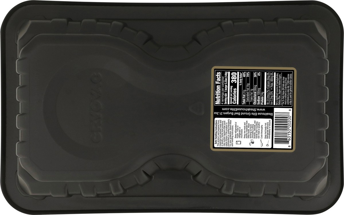slide 4 of 8, Steakhouse Elite Kobe Ground Beef Burgers, 21.3 oz