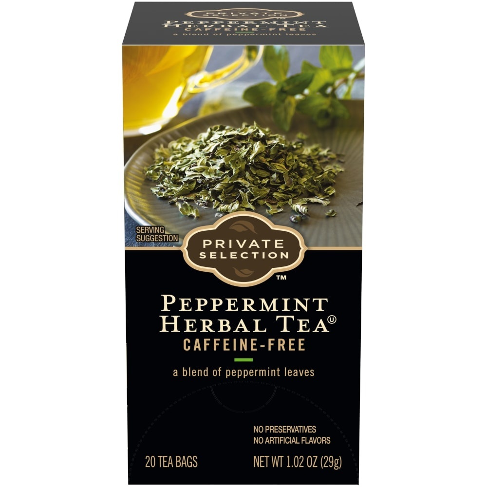 slide 1 of 1, Private Selection Peppermint Herbal Tea, 20 ct