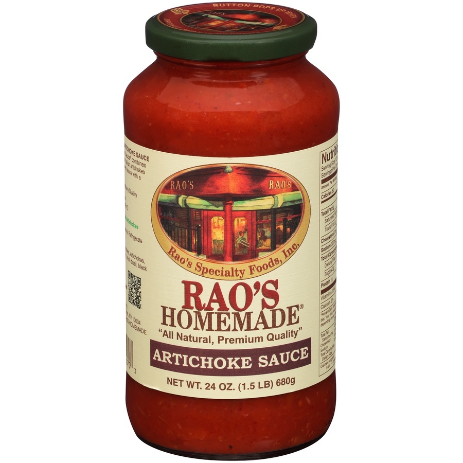 slide 1 of 1, Rao's Homemade Artichoke Sauce, 24 oz