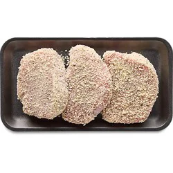 Pork Chops Center Cut Boneless Breaded - 0.50 Lb