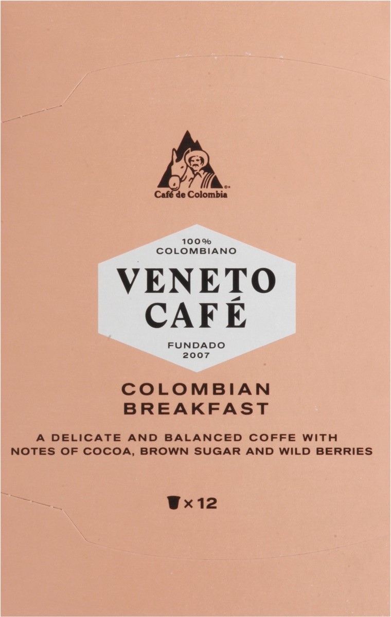 slide 11 of 13, Cafe de Colombia Venteto Cafe Colombian Breakfast Colombian Breakfast 12 - 0.4 oz Cups, 12 ct