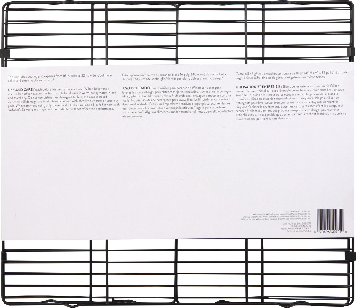 slide 8 of 9, Wilton Expand and Fold Cooling Grid 1 ea, 14 in x 32 in