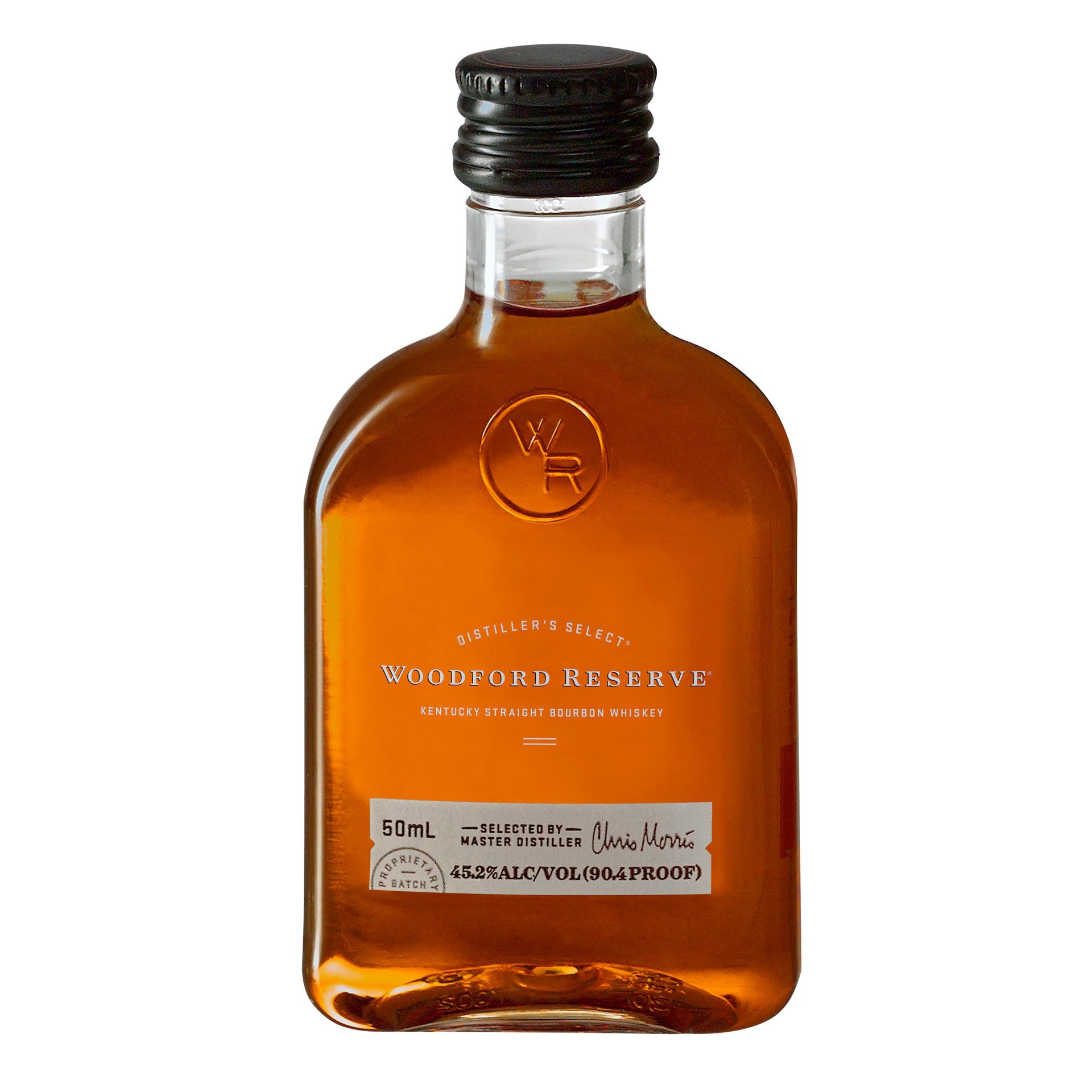 slide 1 of 5, Woodford Reserve Kentucky Straight Bourbon Whiskey 50 mL 90.4 Proof, 50 ml
