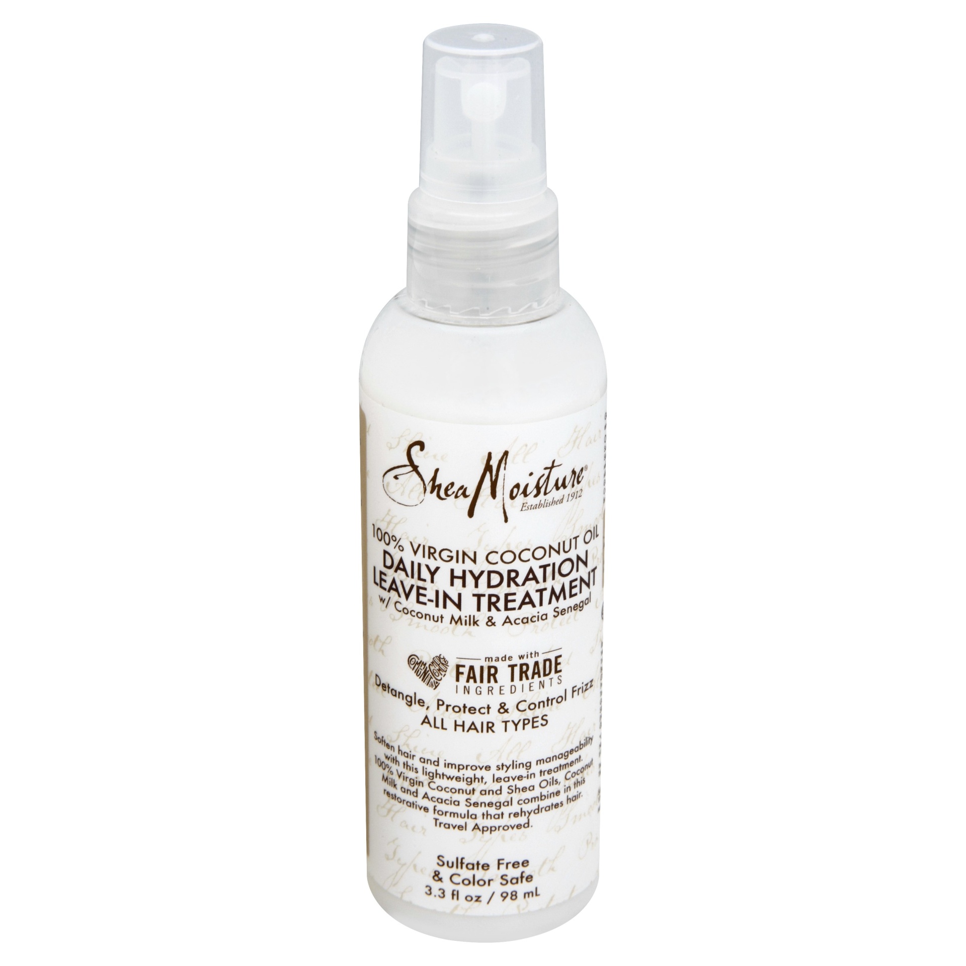 slide 1 of 1, SheaMoisture 100% Virgin Coconut Oil Daily Hydration Leave-In Treatment, 3.3 oz