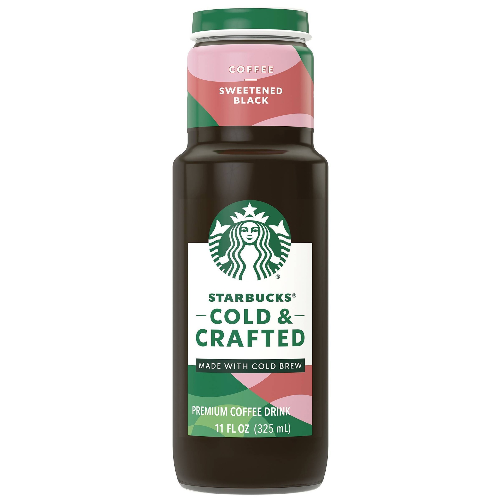 slide 1 of 1, Starbucks Cold & Crafted Premium Coffee Drink Sweetened Black - 11 oz, 11 oz