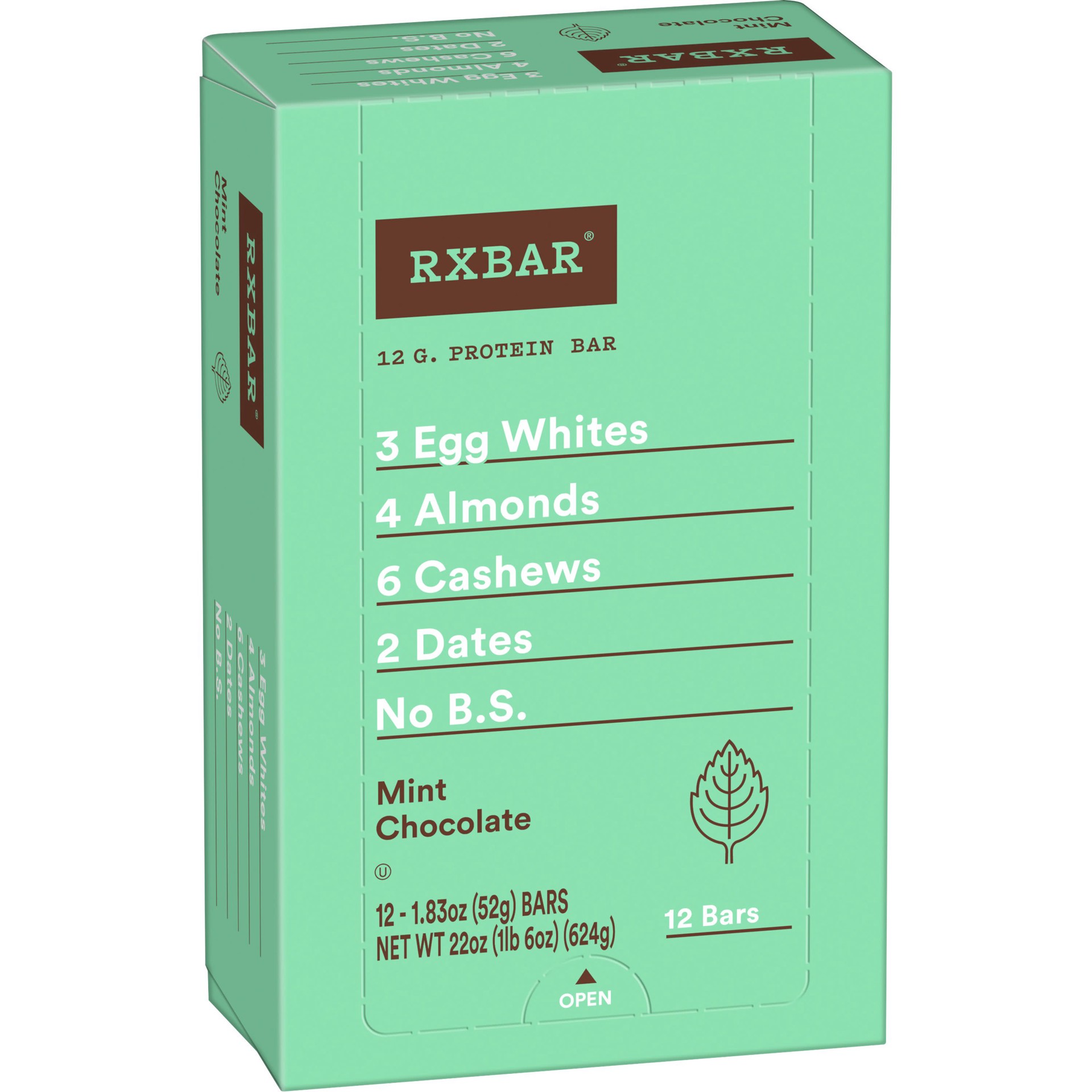 slide 1 of 6, RXBAR Protein Bars, Mint Chocolate, 22 oz, 12 Count, 22 oz