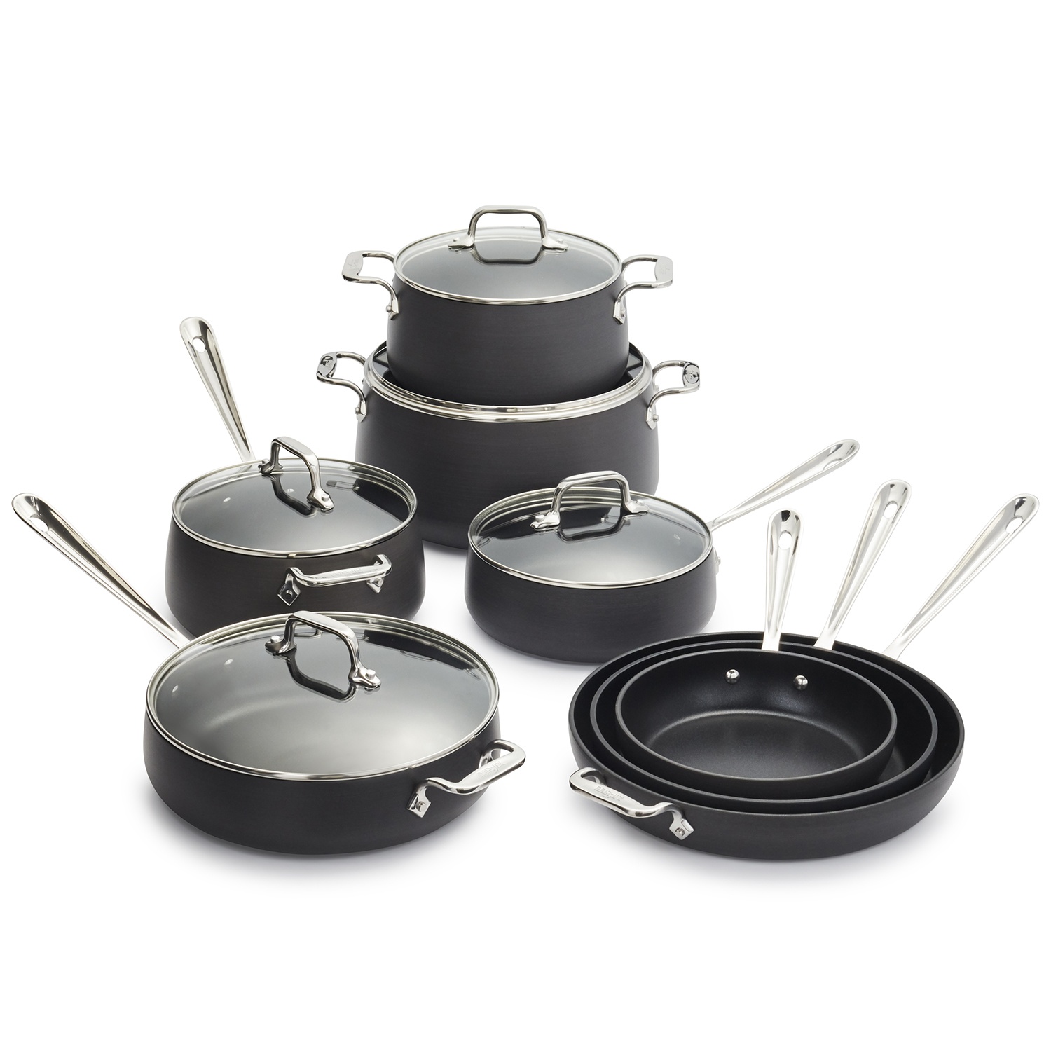 slide 1 of 1, All-Clad HA1 Nonstick Set, 13 ct