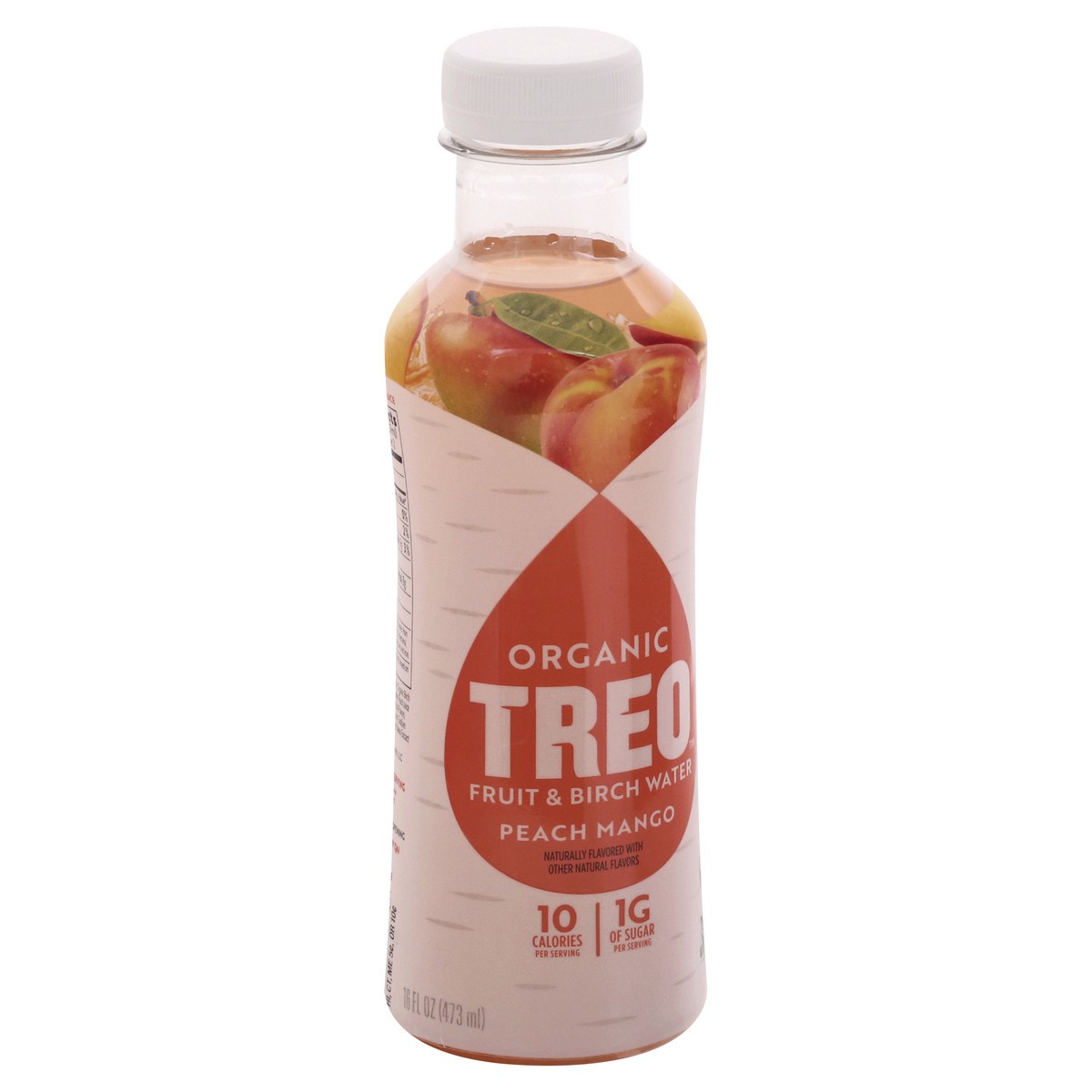 slide 2 of 9, Treo Organic Peach Mango Fruit & Birch Water 16 oz, 16 oz