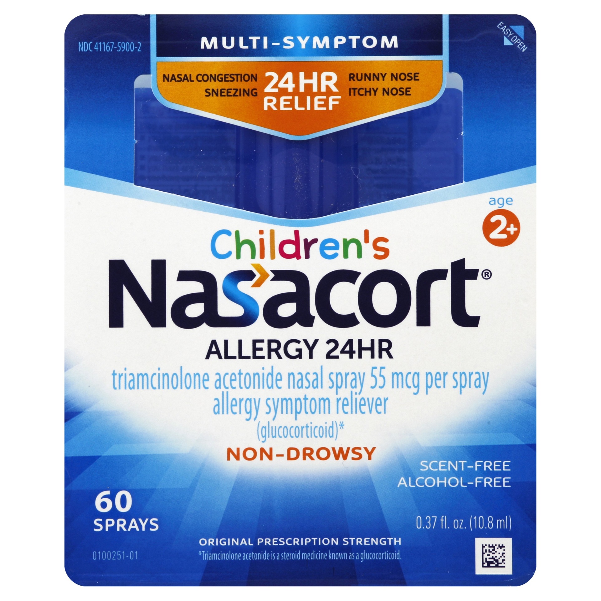 slide 1 of 7, Nasacort Children's Nasal Spray, 0.37 oz