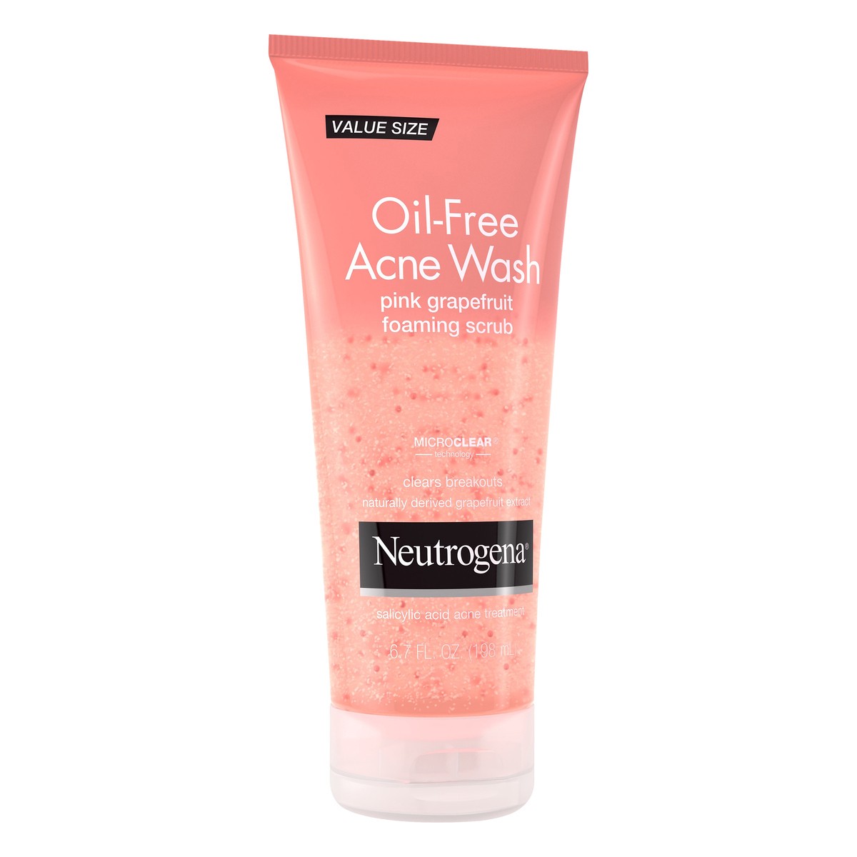 slide 2 of 7, Neutrogena Value Size Oil-Free Acne Wash Pink Grapefruit Foaming Scrub 6.7 oz, 6.7 oz