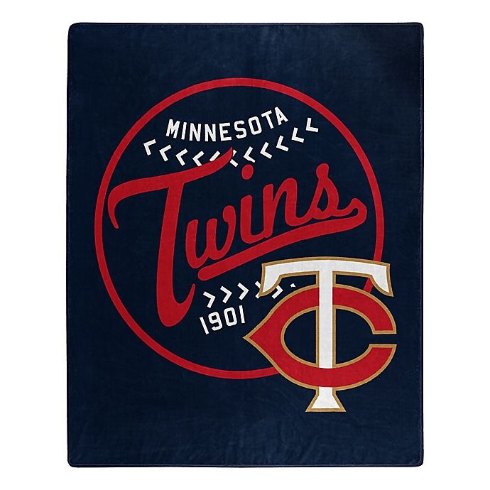 slide 1 of 1, MLB Minnesota Twins Jersey Raschel Throw Blanket, 1 ct