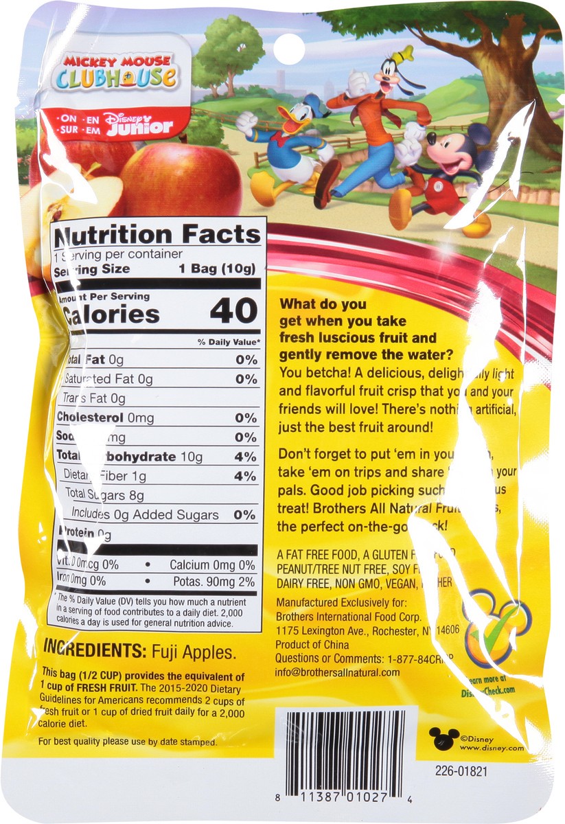 slide 11 of 12, Brothers All Natural Freeze-dried Fuji Apple Fruit Crisps, 0.35 oz