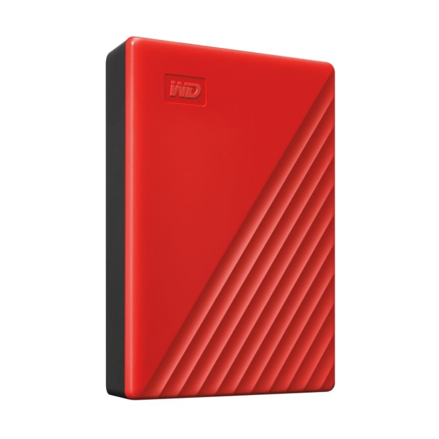 slide 2 of 10, Western Digital My Passport Portable External Hard Drive, 4Tb, Wdbpkj0040Brd-Wesn, Red, 1 ct
