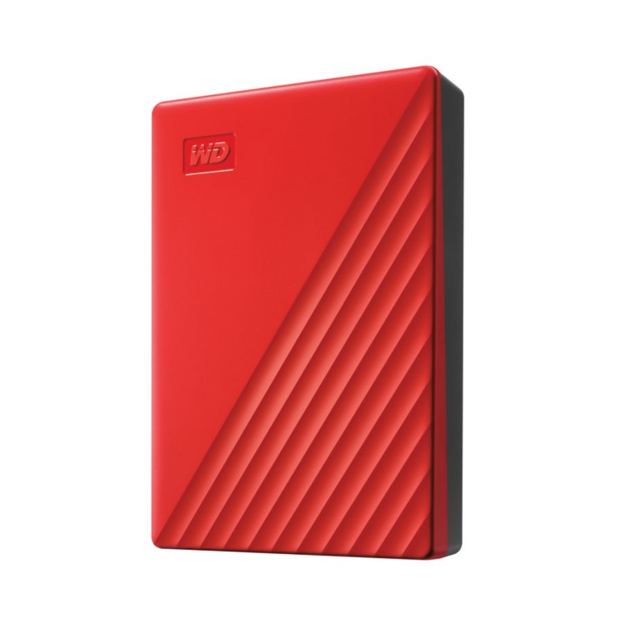 slide 3 of 10, Western Digital My Passport Portable External Hard Drive, 4Tb, Wdbpkj0040Brd-Wesn, Red, 1 ct